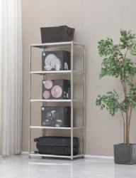 stainless steel column multi 5 layers shelf