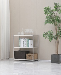 stainless steel column multi 3 layers shelf